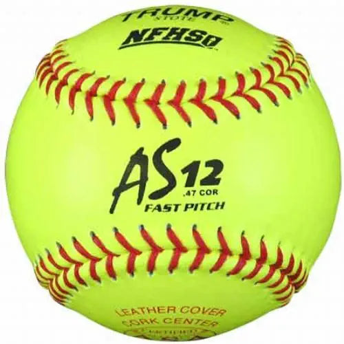 Trump® NFHS USA 12" 47/375 Fastpitch Leather Softballs (Dozen)