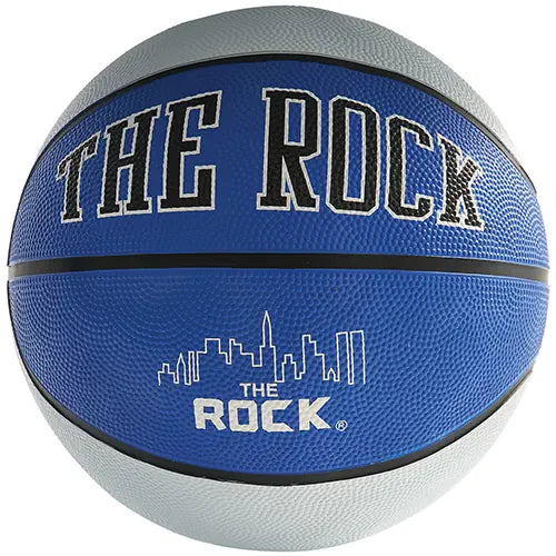 The Rock&#174; Men's Rubber Basketball - ColorsScarlet/Black