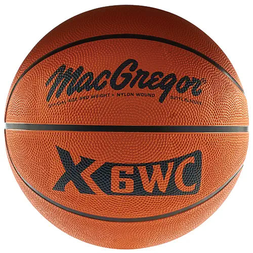 MacGregor Indoor/Outdoor Rubber Basketball (Official, Intermediate, Junior)