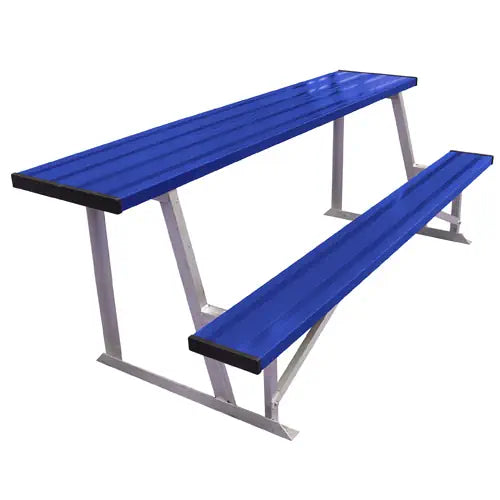 Scorer's Table With Bench, 7.5' (Aluminum or Powder-Coated Color)
