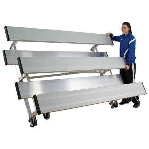 3 Row 8' Tip n' Roll Bleacher (seats 15)