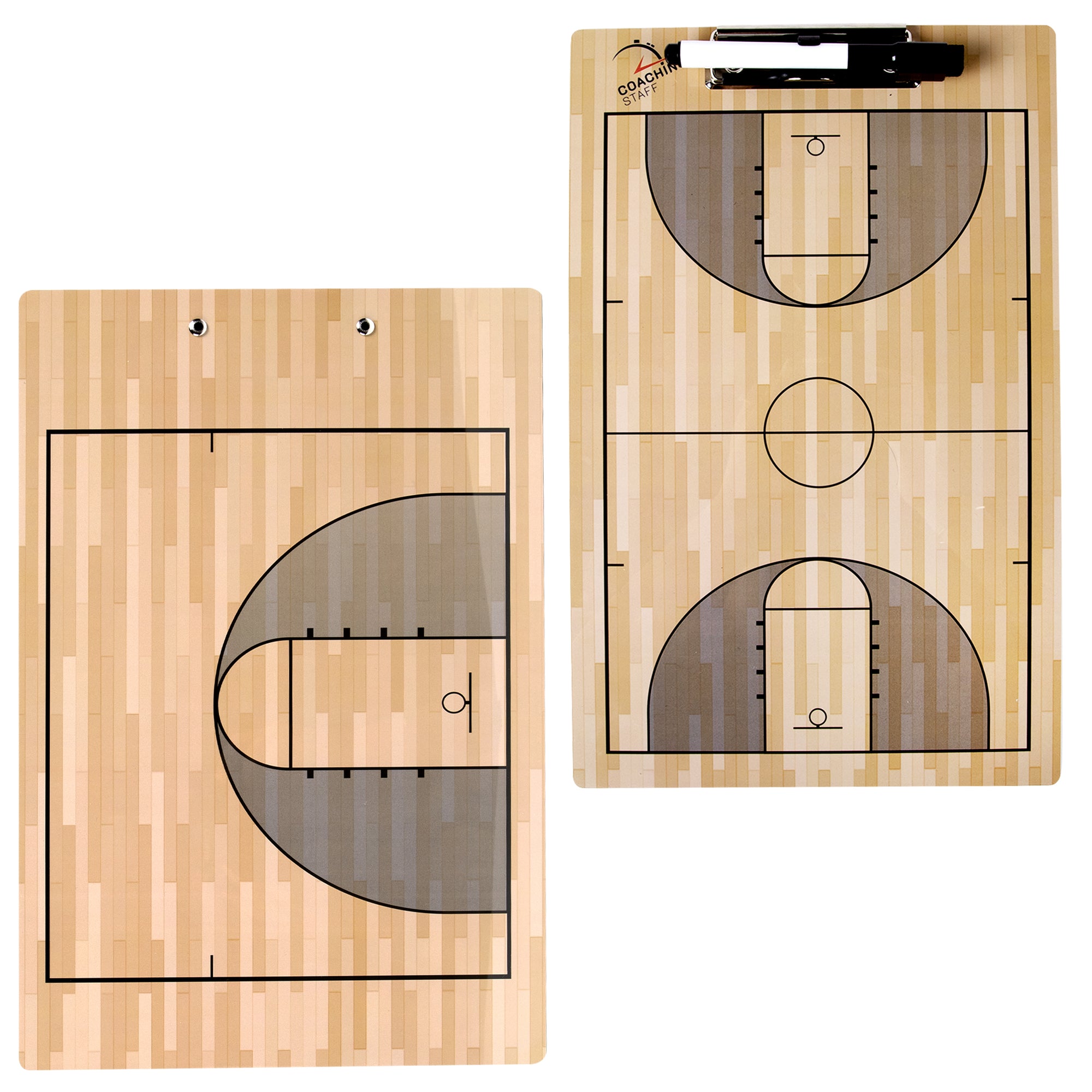 CoachingStaff Ultra-Thick Pro Basketball Coaching Clipboard w/Marker and Dual Clips